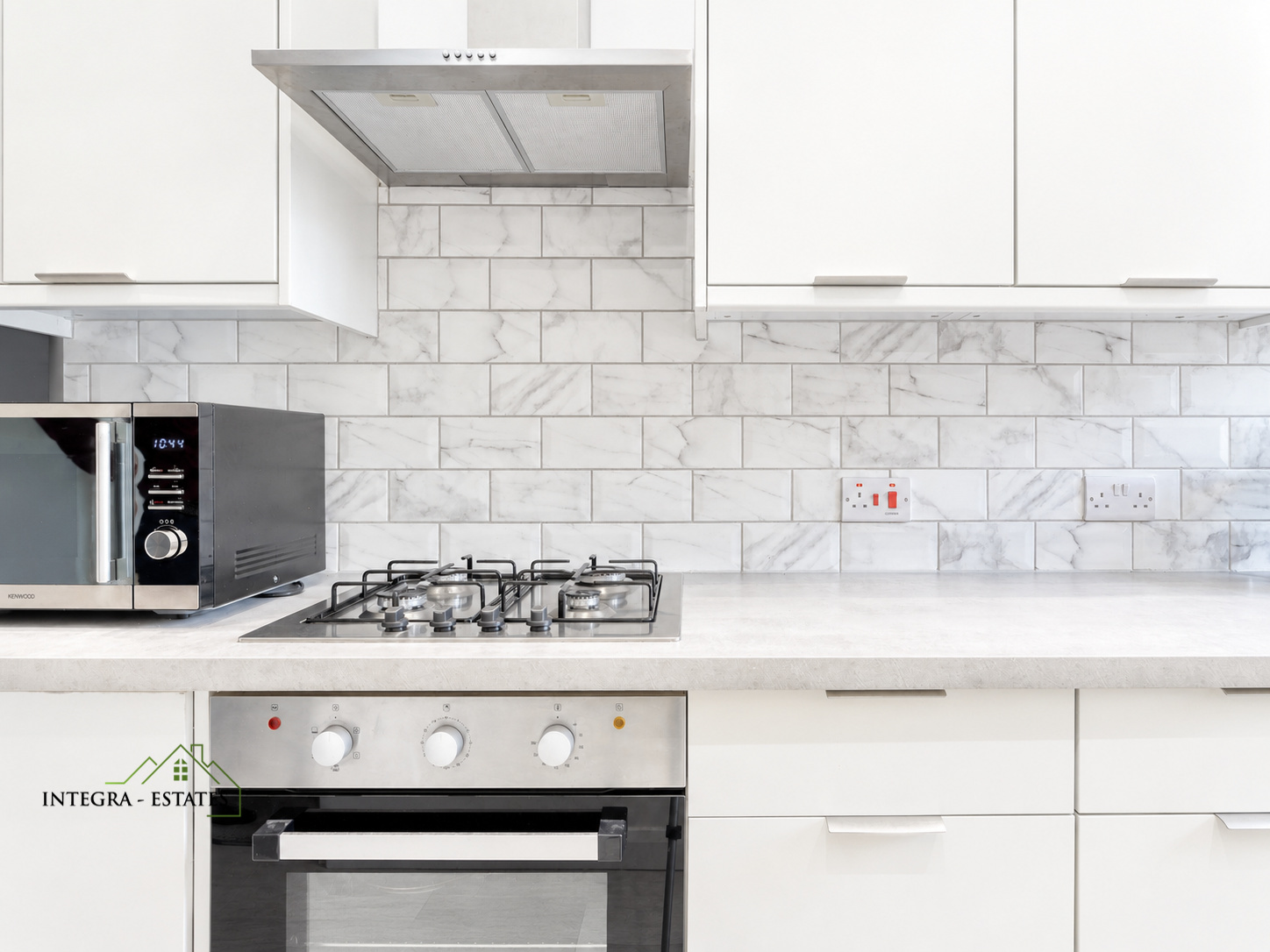 Sydenham Thorpe close SE26 modern tiles, modern high and low level storage light fitted kitchen